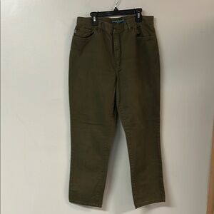 Lauren Ralph Lauren Green Straight Leg Jeans